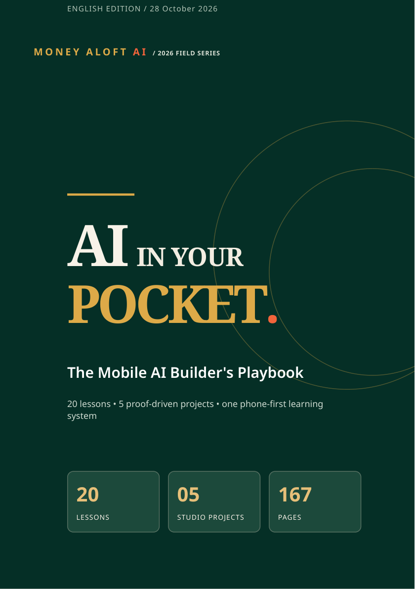 AI IN YOUR POCKET — The Mobile AI Builder's Playbook, English edition eBook cover